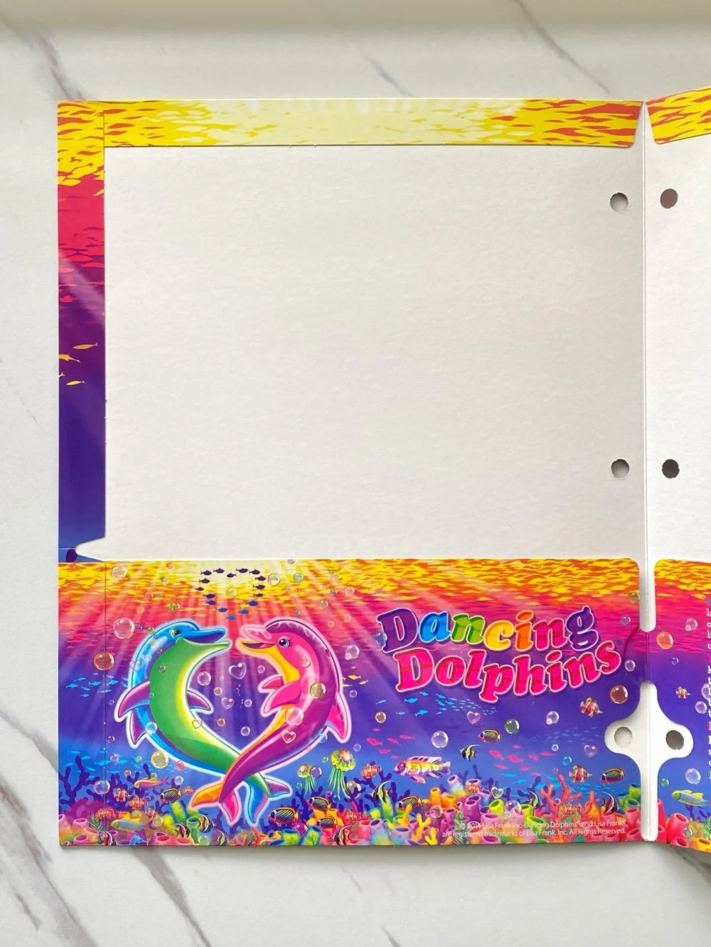 Lisa Frank Dancing Dolphins folder